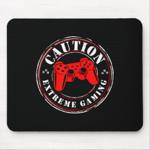 Gamer Heartbeat Video Game On Lover Extreme Gaming Mouse Mat