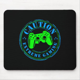 Gamer Heartbeat Video Game On Lover Extreme Gaming Mouse Mat