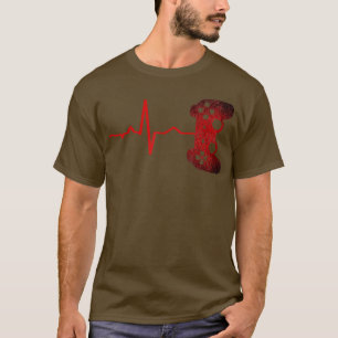 Gamer Heartbeat Video Games Gaming Boys Teens Men T-Shirt