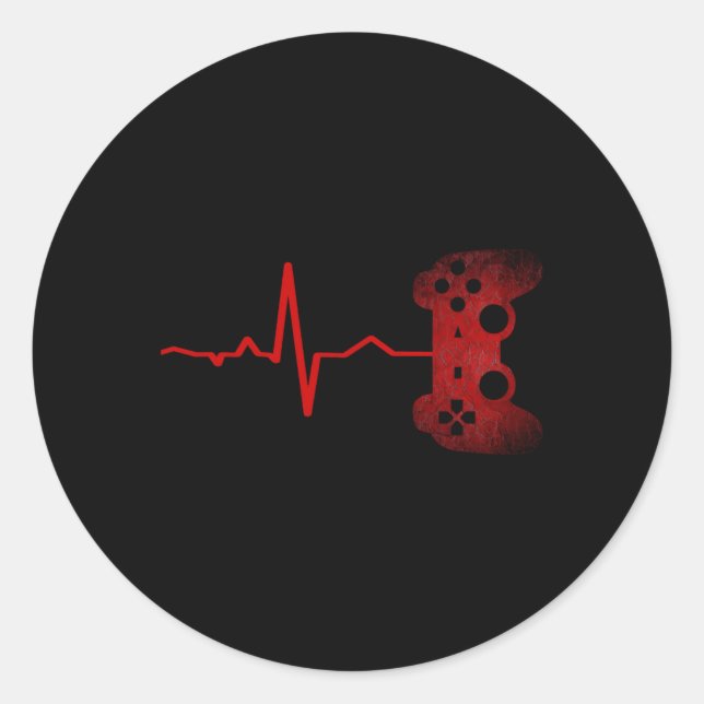 Gamer Hebeat Video Games Gaming Ns Classic Round Sticker (Front)