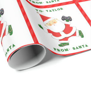 Gamer Holiday Gift Wrapping Paper