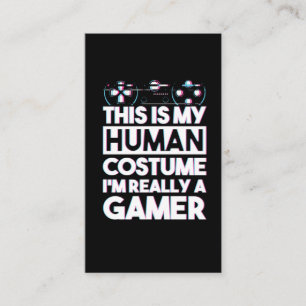 Gamer humour gamer saying video game business card