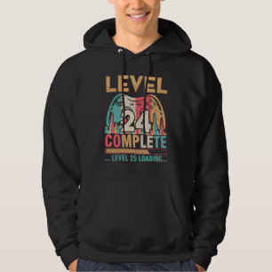 Gamer Husband Wife Marry Level 24 Complete Level 2 Hoodie