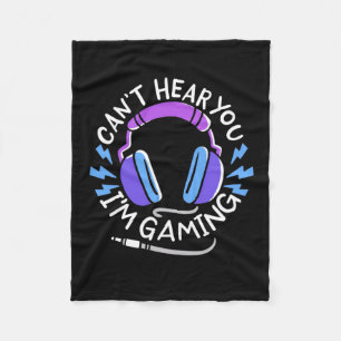 Gamer I Am Gaming Fleece Blanket
