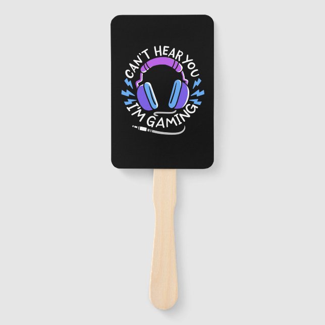 Gamer I Am Gaming Hand Fan (Front)
