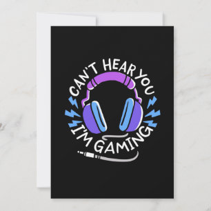 Gamer I Am Gaming Invitation