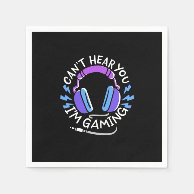 Gamer I Am Gaming Napkin (Front)