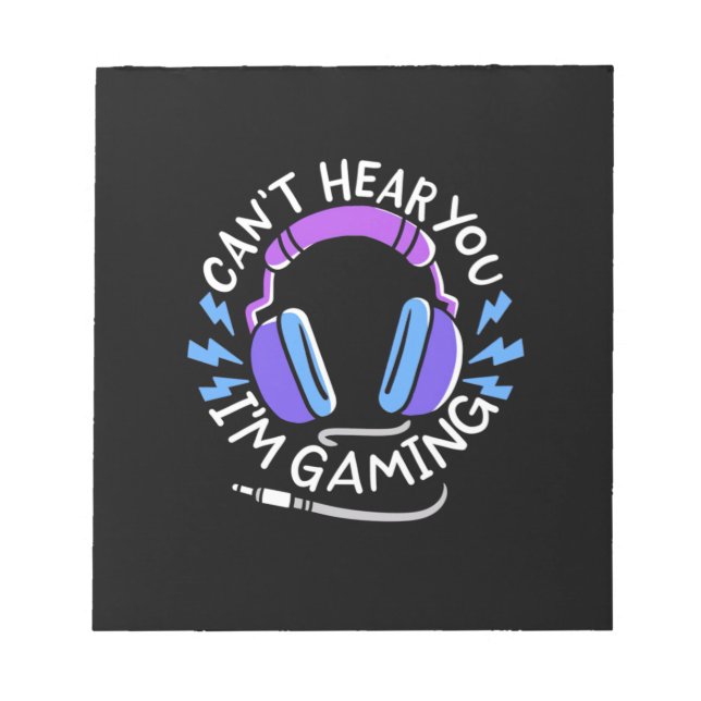 Gamer I Am Gaming Notepad (Front)