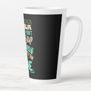 Gamer I Stop When I Am Done Latte Mug