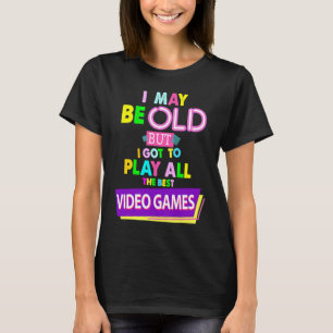 Gamer Idea For Women & 90s Fancy Dress Older Gamer T-Shirt