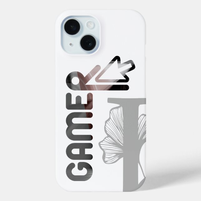 GAMER iPhone Cases Trend Abstract Black Powdery (Back)