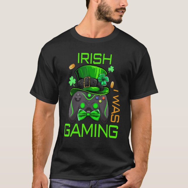 Gamer Irish Games Funny Saint Patrick Day Gamer Me T-Shirt (Front)
