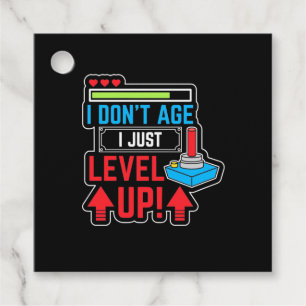 Gamer Just Level Up Favour Tags