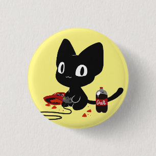 Gamer Kitty Button