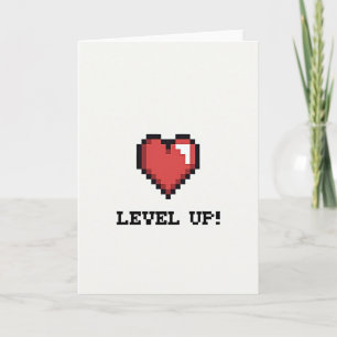 Gamer Level Up Birthday Card