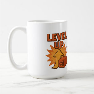 Gamer Level  Up Men T-shirt women Jean Jacket Coffee Mug