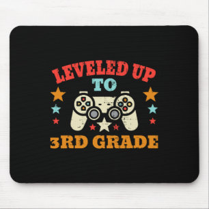 Gamer Leveled Up To 3rd Grade Third First Day Of S Mouse Mat