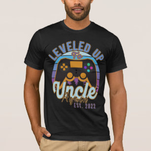 Gamer Leveled Up To Uncle Again Est. 2022 Uncle  T-Shirt