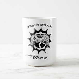 Gamer Levelled Up Quote Coffee Mug