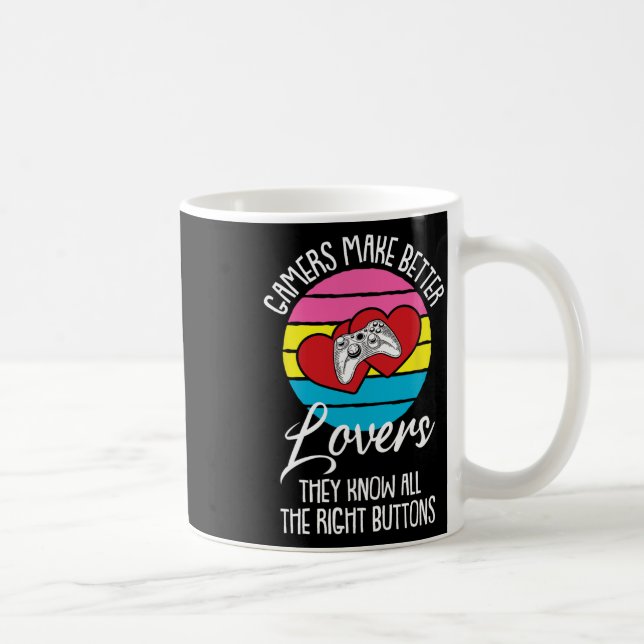 Gamer Lgbt-q Panual Pride Video Game Controller Ga Coffee Mug (Right)