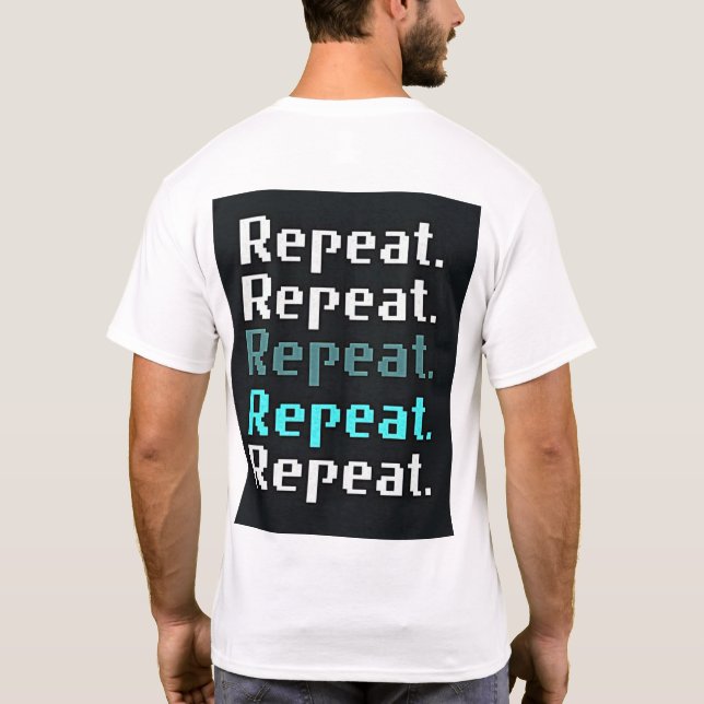 Gamer Life Tshirt – Eat. Sleep. Game. Repeat. (Back)