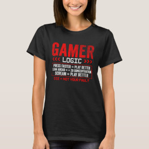 Gamer Logic Press lean scream Gaming T-Shirt