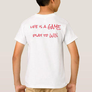 Gamer Logo Tee "life is a GAME, play to WIN." 