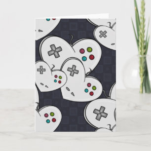 Gamer Love Controller Heart Card