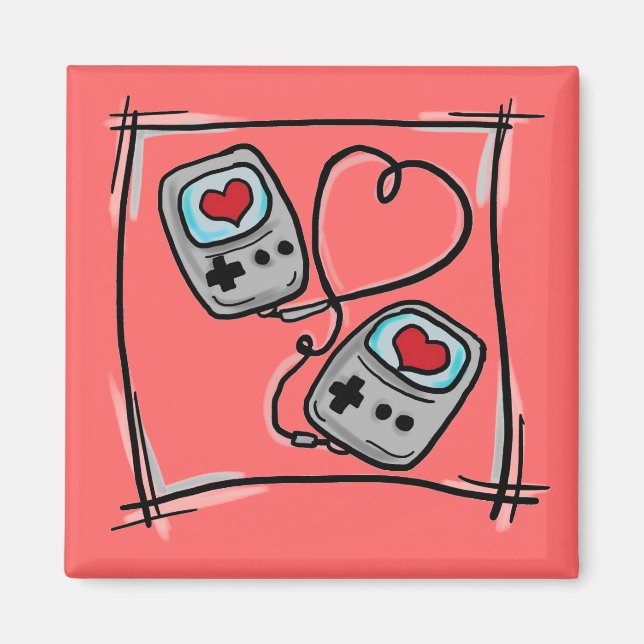 Gamer Love magnet (Front)