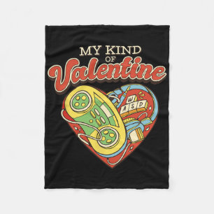 Gamer Love My Kind Of Valentine  Fleece Blanket