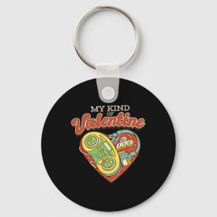 Gamer Love My Kind Of Valentine Key Ring