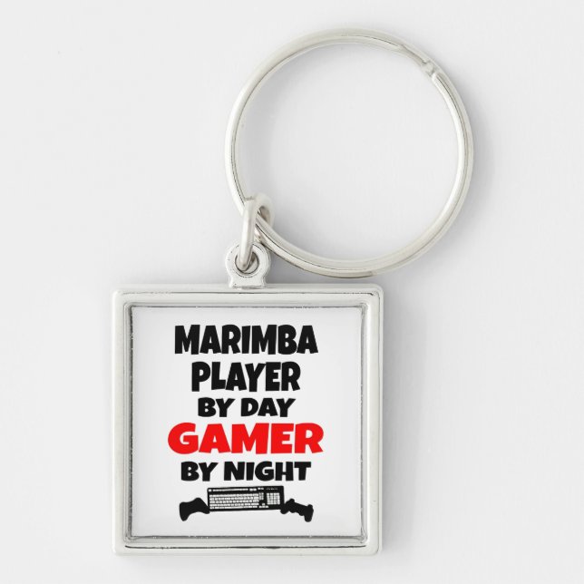 Gamer Marimba Player Key Ring (Front)