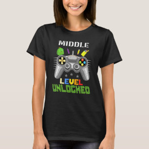 gamer middle school Level Unlocked game Back to sc T-Shirt