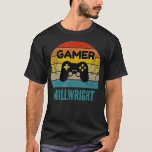 Gamer Millwright Vintage 60s 70s Gaming Gift T-Shirt