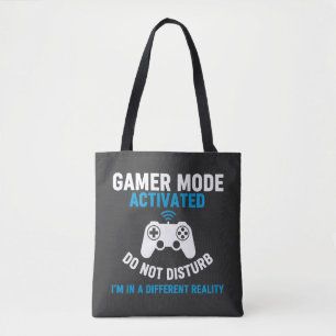 Gamer Mode Activated Funny Gaming Quote Design Tote Bag