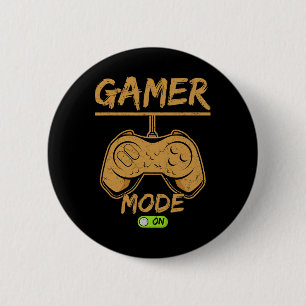 Gamer Mode On – Perfect For Hardcore Players 6 Cm Round Badge