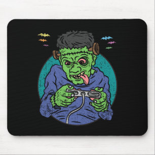 Gamer Monster Halloween Costume Gaming Video-game Mouse Mat