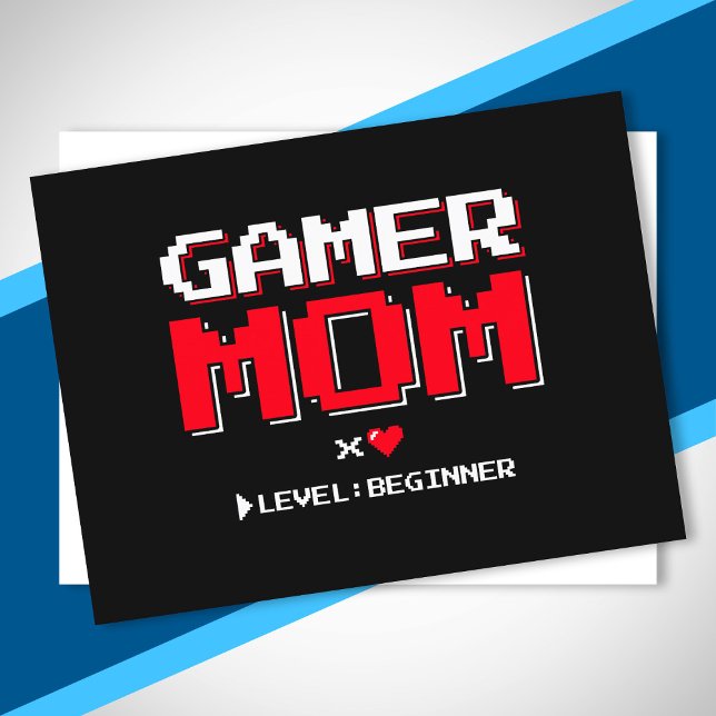 Gamer Mum New Mother First Baby Announcement Postcard (Creator Uploaded)