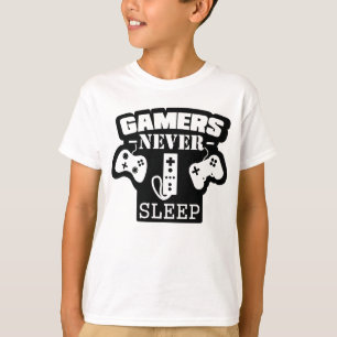 Gamer Never Sleep – Funny Gaming T-Shirt for True