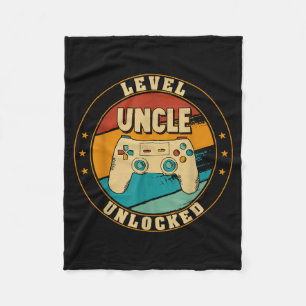 Gamer New Uncle Dad Mom Baby Announcement Pregnanc Fleece Blanket