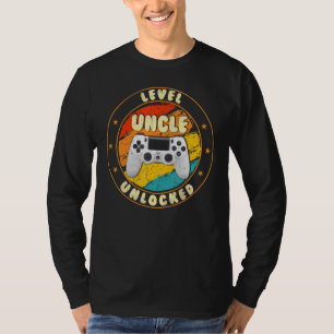 Gamer New Uncle Dad Mum Baby Announcement Pregnanc T-Shirt