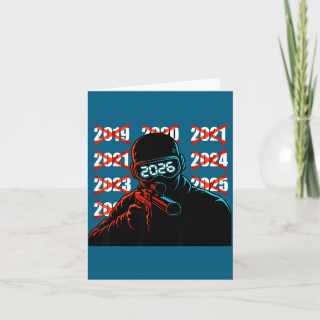 Gamer New Year's Eve 2026 Will Be My Year Gaming M Card (Front)