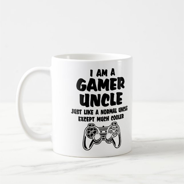 Gamer Normal Uncle Much Cooler Coffee Mug (Left)
