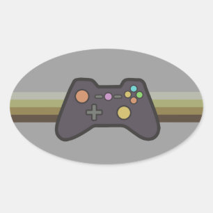 Gamer Oval Sticker