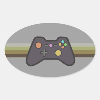 Gamer Oval Sticker