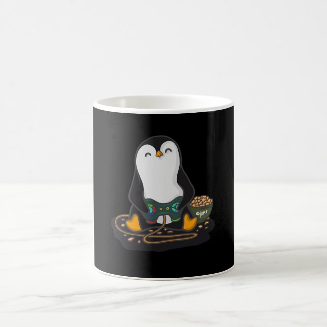 Gamer Penguin Coffee Mug (Center)
