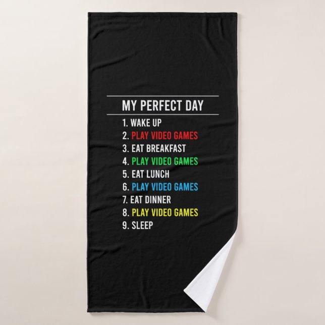 Gamer Perfect Day Bath Towel (Bath Towel)