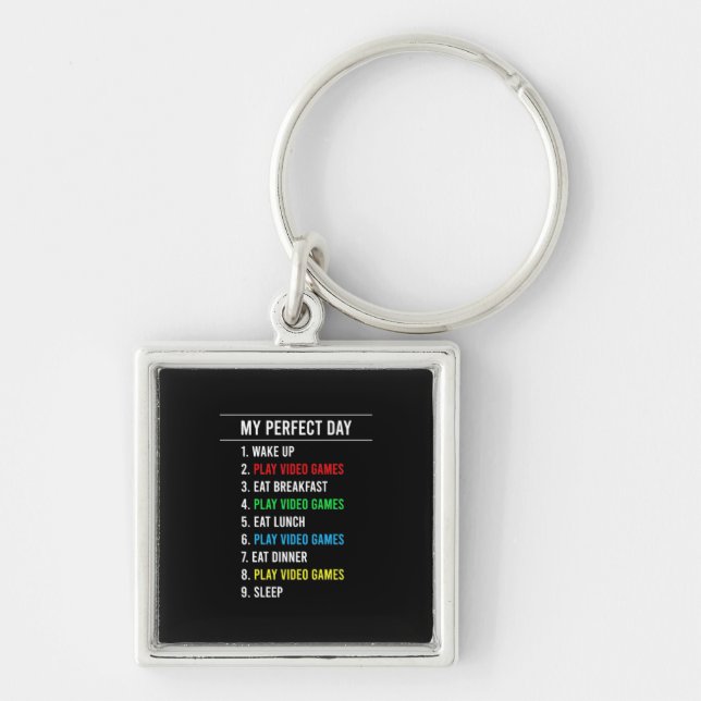 Gamer Perfect Day Key Ring (Front)