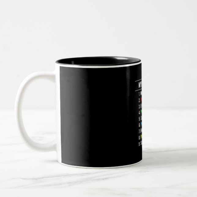 Gamer Perfect Day Two-Tone Coffee Mug (Left)