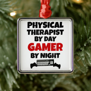 Gamer Physical Therapist Metal Tree Decoration